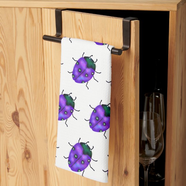 LADYBUG ART TEA TOWEL (Thirds Fold)