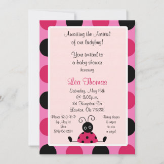ladybug, Awaiting the Arrivalof our ladybug!, Y... Invitation