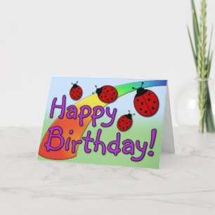Ladybug B-Day Card