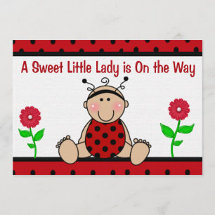 Ladybug Baby Shower Invitation