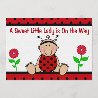 Ladybug Baby Shower Invitation