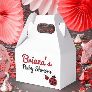 Ladybug Baby Shower or Birthday Favour Box
