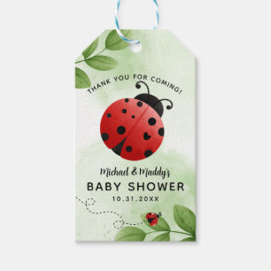 Ladybug Baby Shower Party Favor Gift Tags