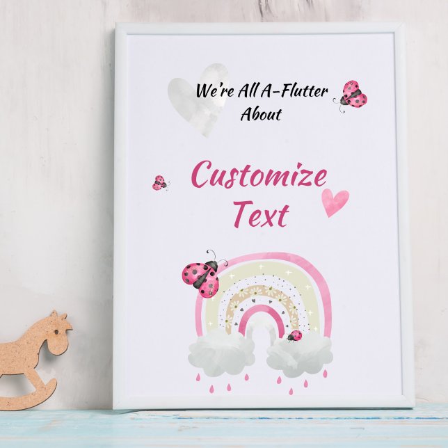 Ladybug Baby Shower Poster (Creator Uploaded)