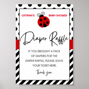 Ladybug Baby Shower Sign