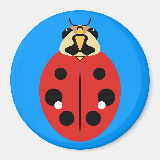 Ladybug Beetle Red Magnet (Front)