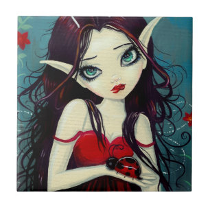Ladybug Big-Eye Fairy Art Tile