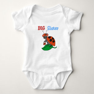 Ladybug Big Sister Baby Bodysuit