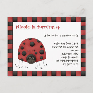 Ladybug • Birthday Invitation