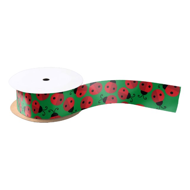 Ladybug Birthday Party Satin Ribbon (Spool)