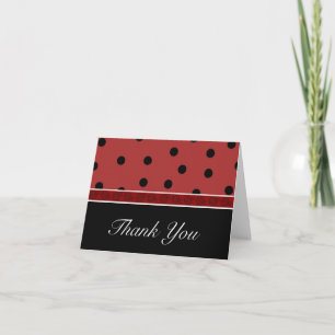 Ladybug Blank Thank You Card