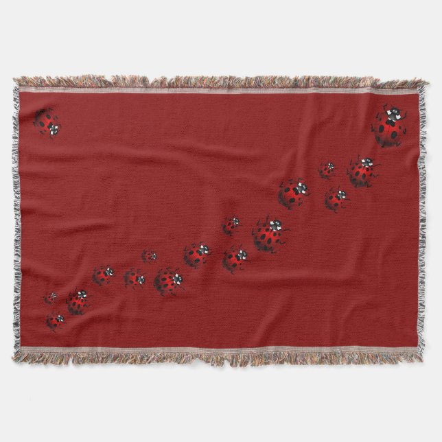 Ladybug Blanket Ladybug / Ladybird Throw Blankets (Front)