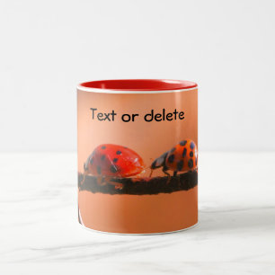 Ladybug Buddies Nature Personalized Two-Tone Coffee Mug
