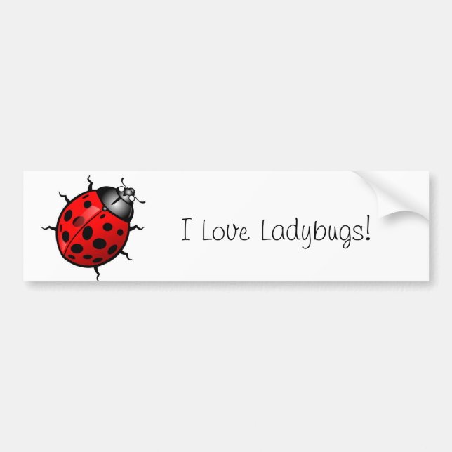 Ladybug Bumper Sticker (Front)