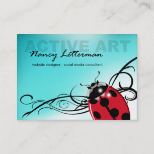 Ladybug Business Card template (red)