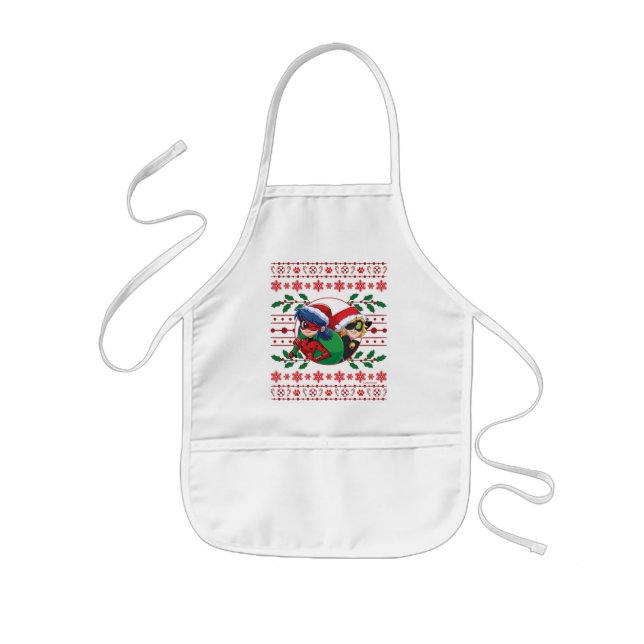 Ladybug & Cat Noir | Holiday Graphic Kids Apron (Front)
