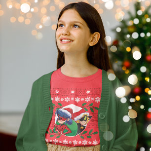 Ladybug & Cat Noir   Holiday Graphic T-Shirt