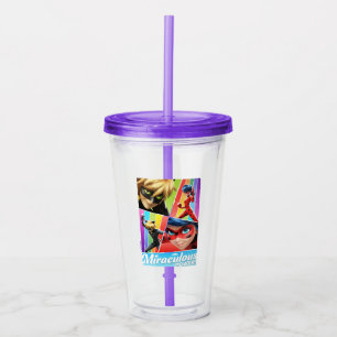 Ladybug & Cat Noir Miraculous Power! Acrylic Tumbler