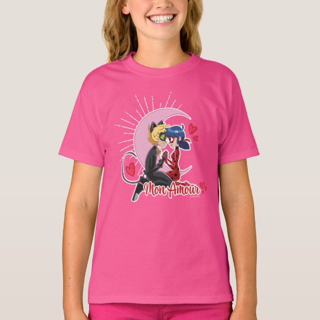 Ladybug & Cat Noir | Mon Amour T-Shirt (Front)
