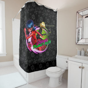 Ladybug & Cat Noir   Stronger Together Shower Curtain