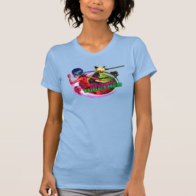 Ladybug & Cat Noir | Stronger Together T-Shirt (Front)