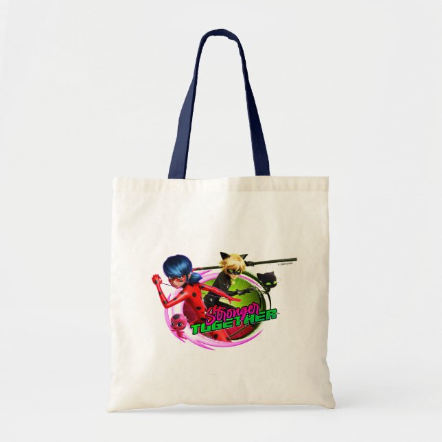 Ladybug & Cat Noir | Stronger Together Tote Bag (Front)