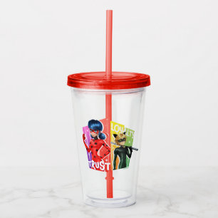 Ladybug & Cat Noir Trust & Loyalty Acrylic Tumbler