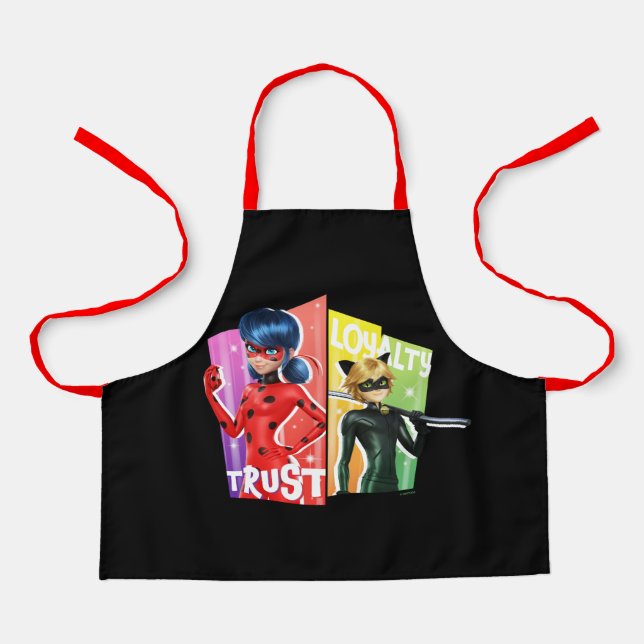 Ladybug & Cat Noir | Trust & Loyalty Apron (Front)