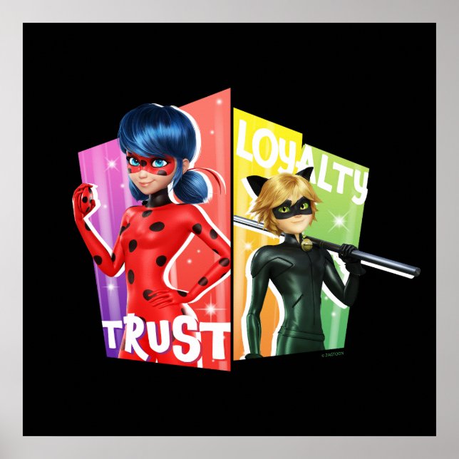 Ladybug & Cat Noir | Trust & Loyalty Poster (Front)