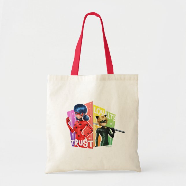 Ladybug & Cat Noir | Trust & Loyalty Tote Bag (Front)