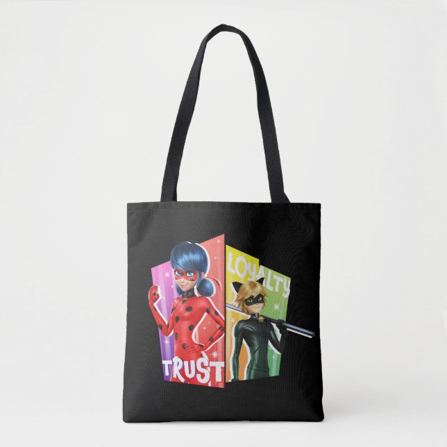 Ladybug & Cat Noir | Trust & Loyalty Tote Bag (Front)