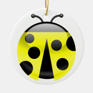 LadyBug Ceramic Tree Decoration