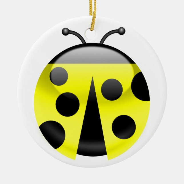 LadyBug Ceramic Tree Decoration (Front)
