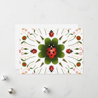 Ladybug Christmas Card