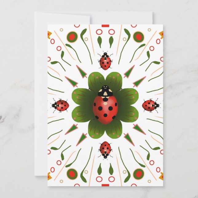 Ladybug Christmas Card (Front)