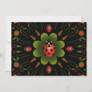 Ladybug Christmas Card
