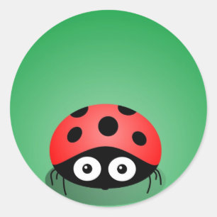 Ladybug Classic Round Sticker