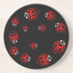 Ladybug Coasters Garden Bugs Coasters Decor