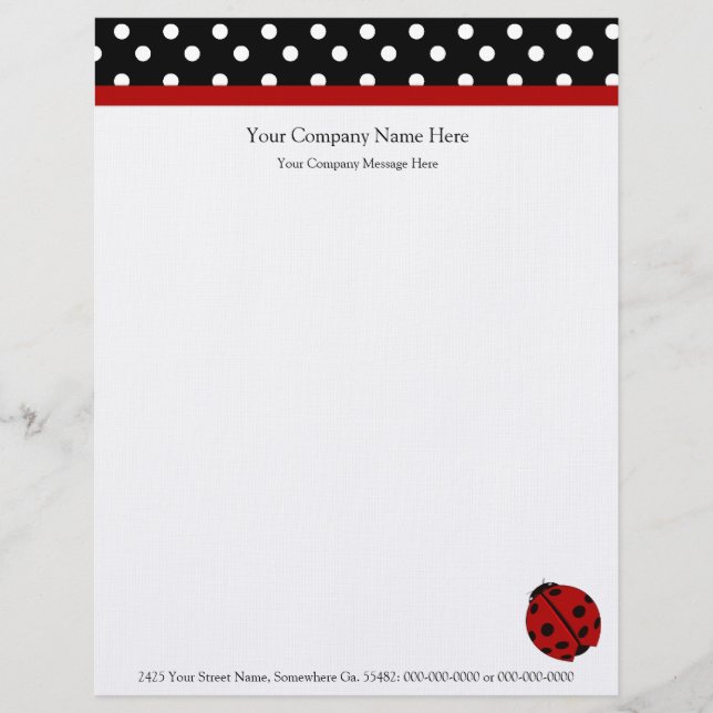 Ladybug Company Letterhead (Front)