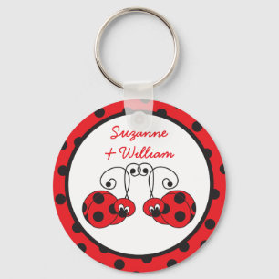 Ladybug Couple Keychain