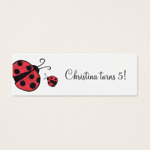 Ladybug Custom Gift Tags