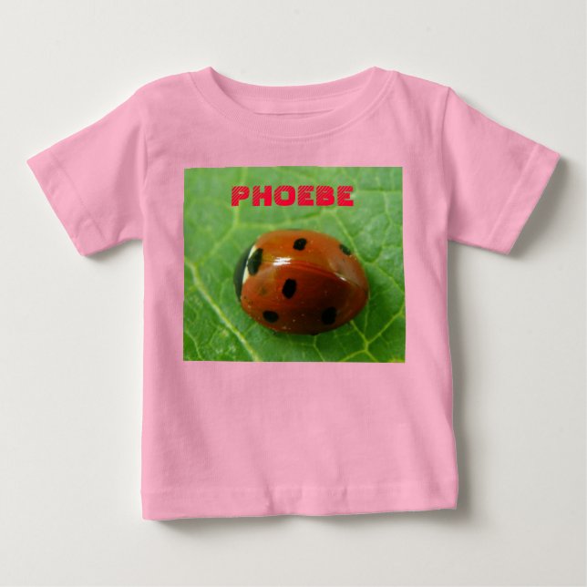 Ladybug Customisable Baby T-Shirt (Front)