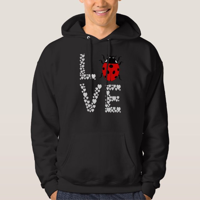 Ladybug Cute Ladybug Insect Bug Love Entomologist  Hoodie (Front)