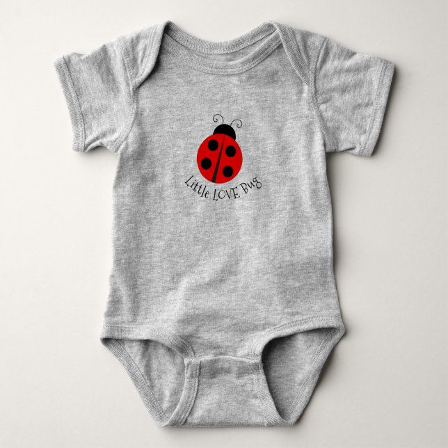 Ladybug Design Baby Bodysuit (Front)