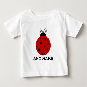 LADYBUG design customised with ANY NAME Baby T-Shirt