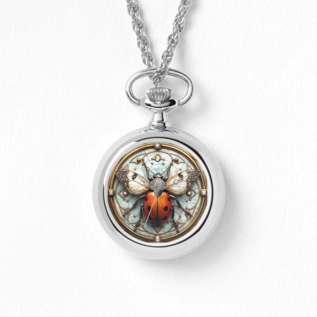 Ladybug Diamonds Gold Elegant Sophisticated Watch (Front)