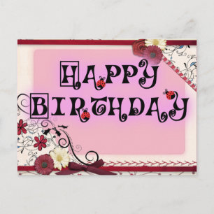 Ladybug dot beetle Office Custom Destiny Destiny'S Postcard