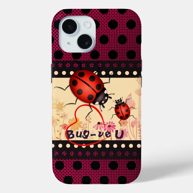 Ladybug Dots Case-Mate iPhone Case (Back)