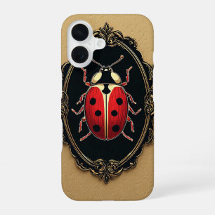 Ladybug Elegant Artistic Painting iPhone 16 Case