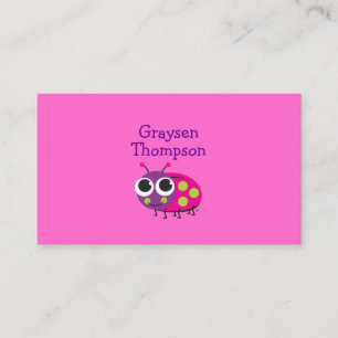 Ladybug Enclosure Card